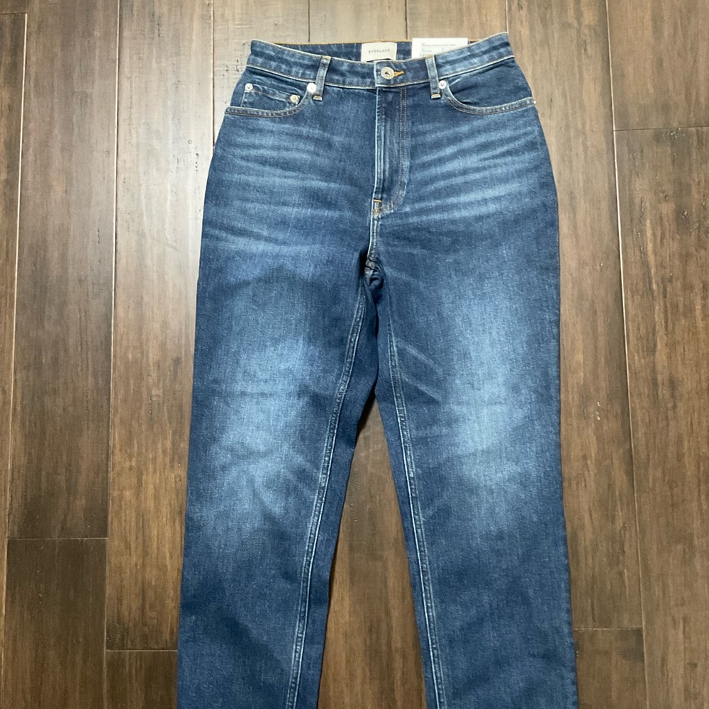 EVERLANE Cheeky Hourglass Blue Denim Organic Cotton High Rise Jeans Size 27